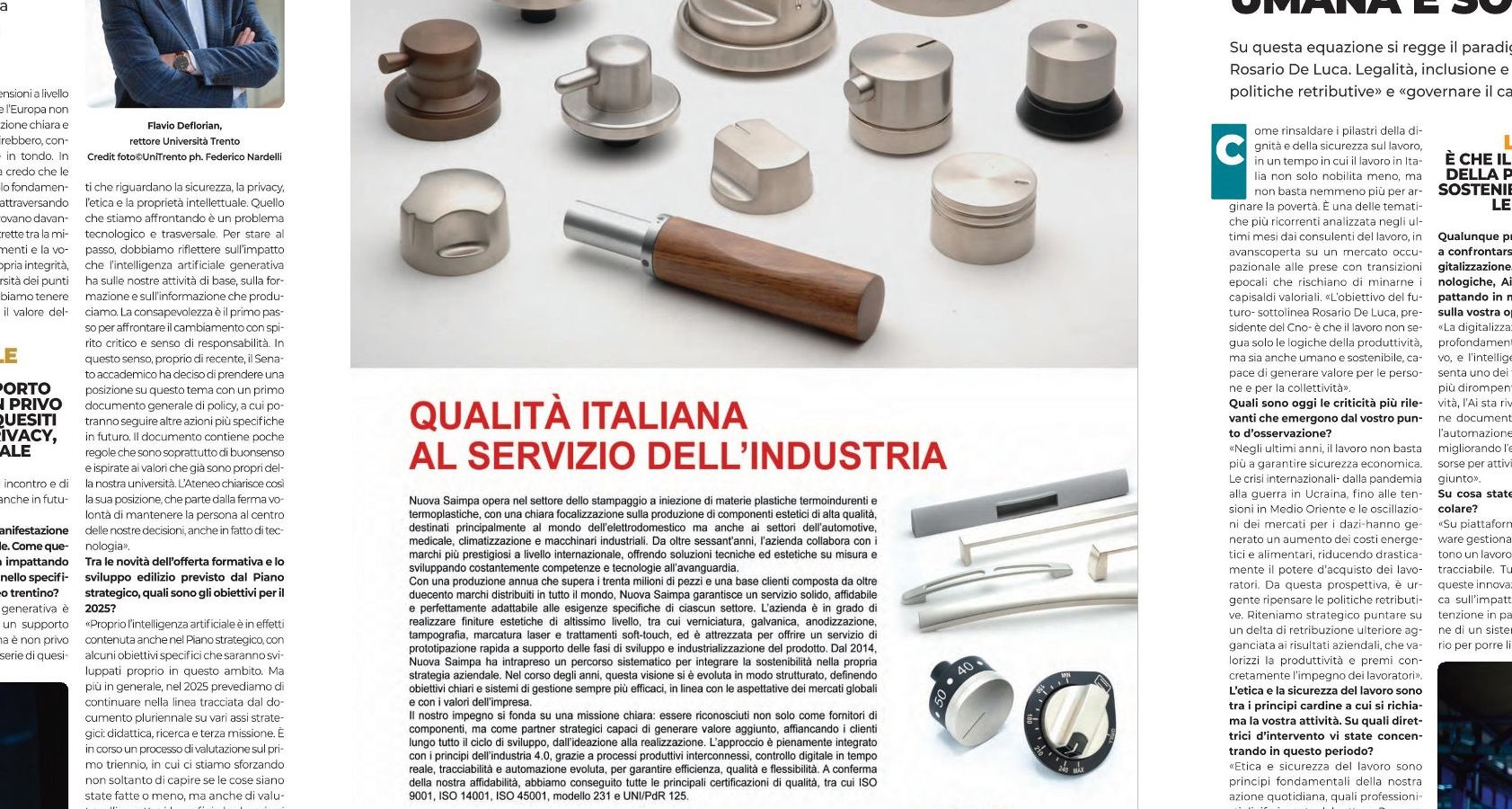 NuovaSaimpa News - 	INTERVISTA CON IL CORRIERE DELLA SERA